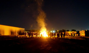 Glass Blown Open Disc Golf Bonfire