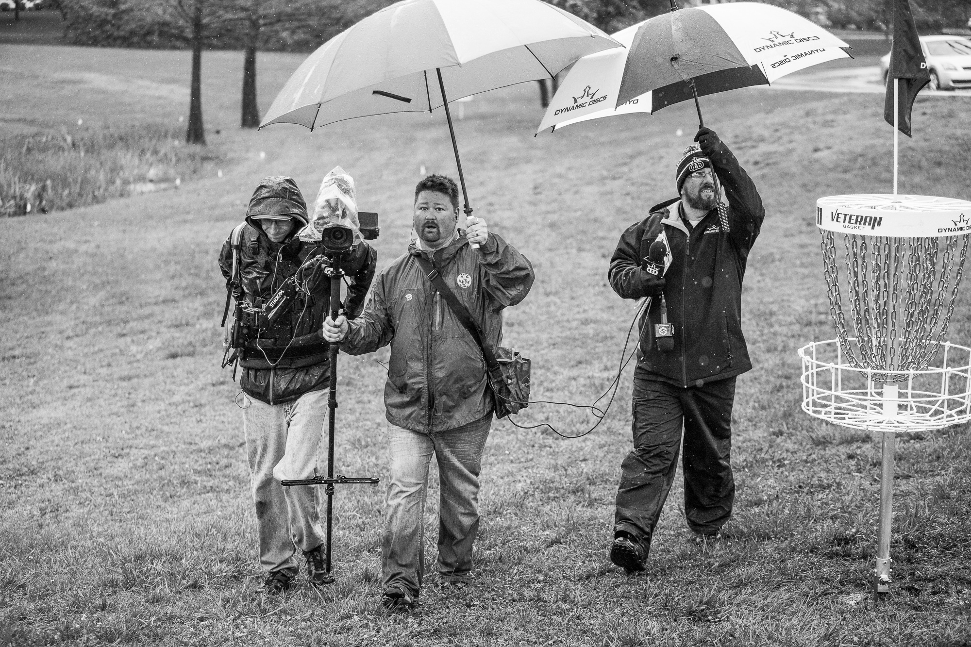 SmashboxxTV in the rain at Glass Blown Open