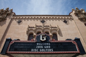 Granada Theatre Welcome Disc Golf Sign